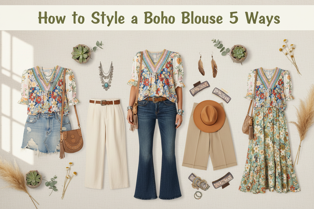 How to Style a Boho Blouse 5 Ways | Simply addieRae