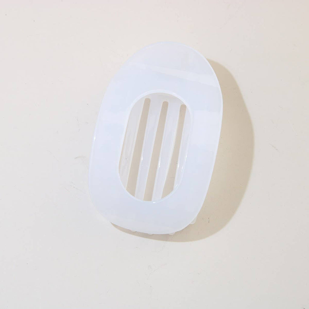 Oval Matte Hair Claw Clip — Strong Grip