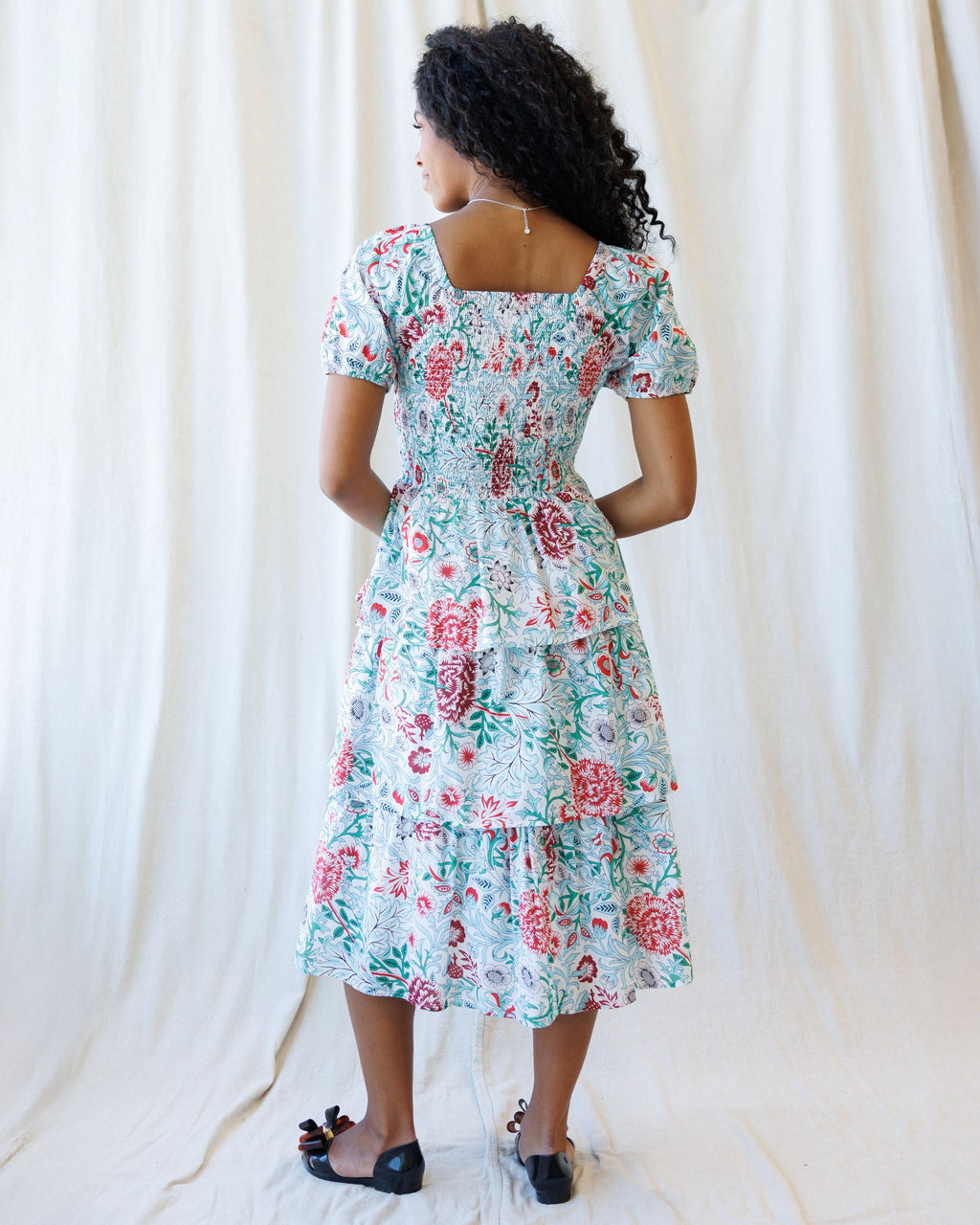 Layered Floral Dress