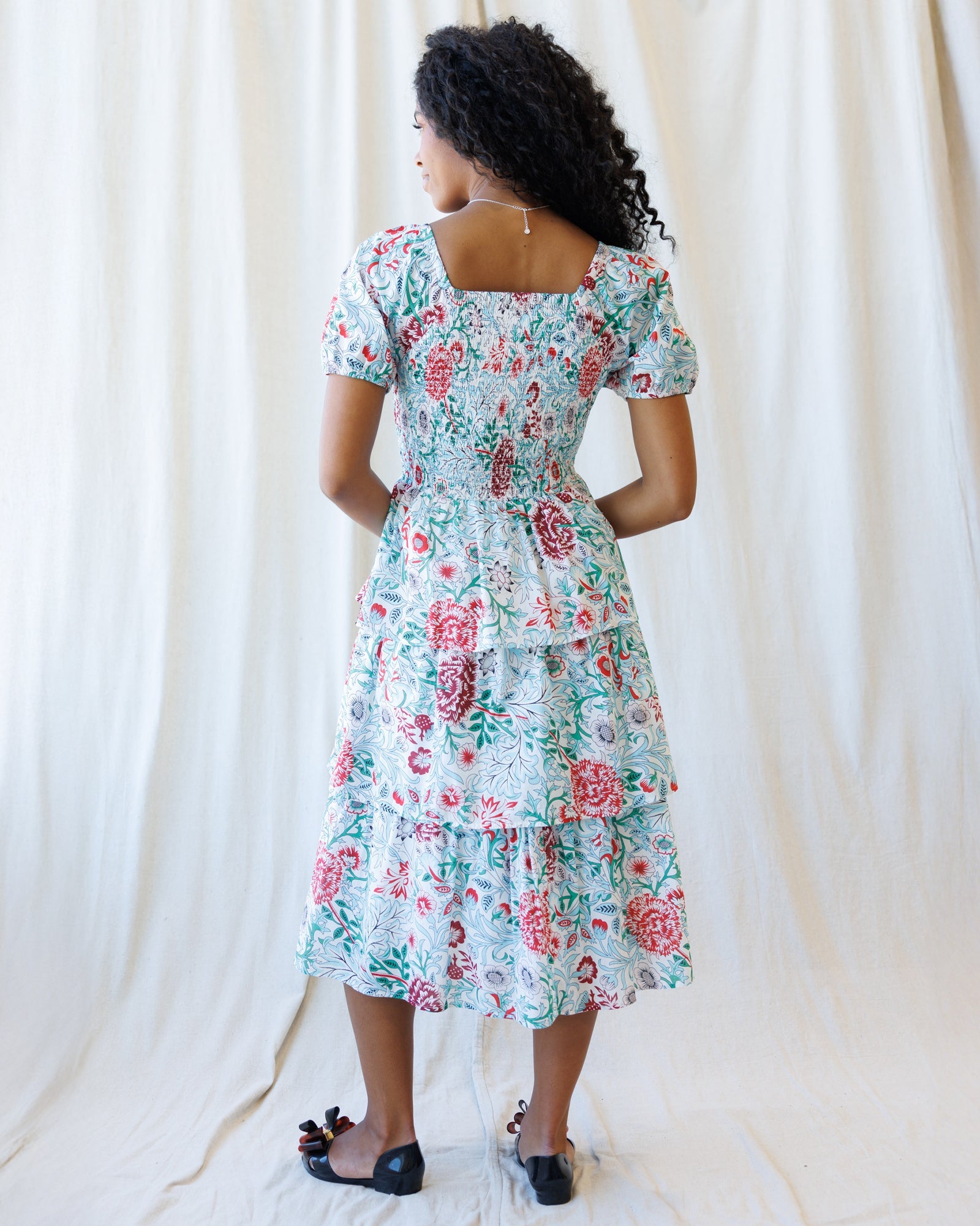 Layered Floral Dress