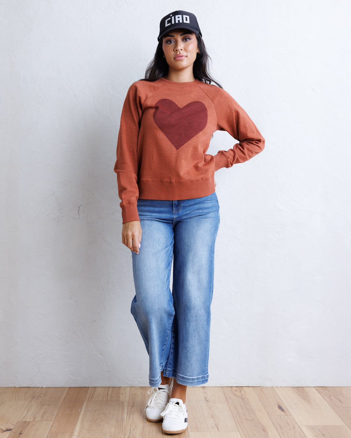 Old School Heart Graphic Sweatshirt