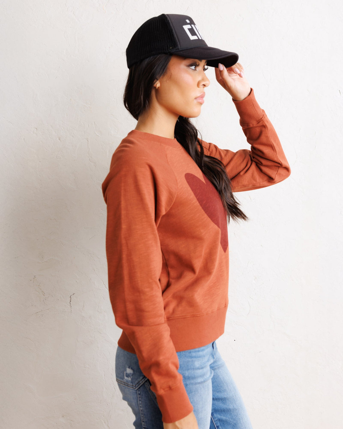 Old School Heart Graphic Sweatshirt