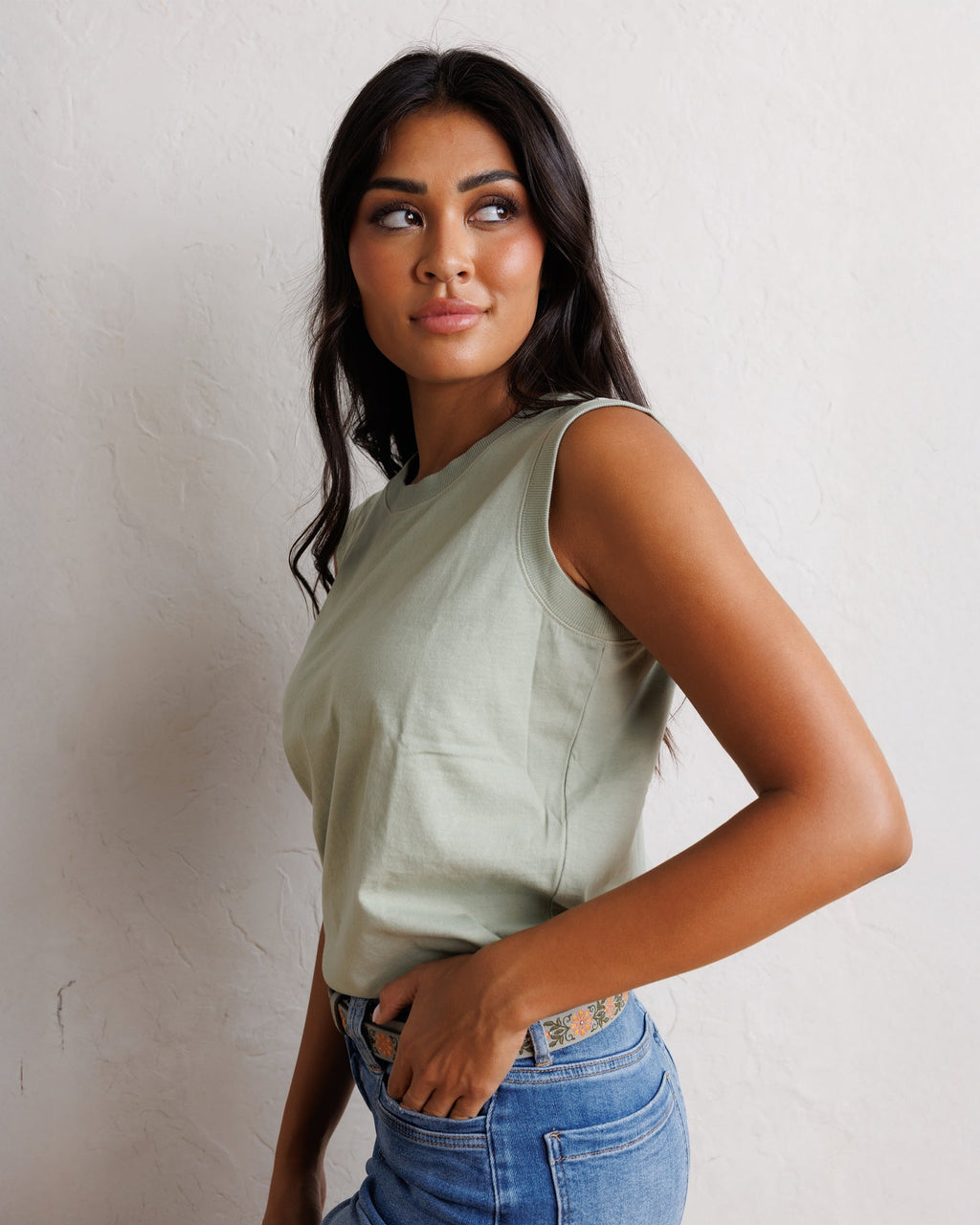 Oversized Relaxed Crewneck Tank