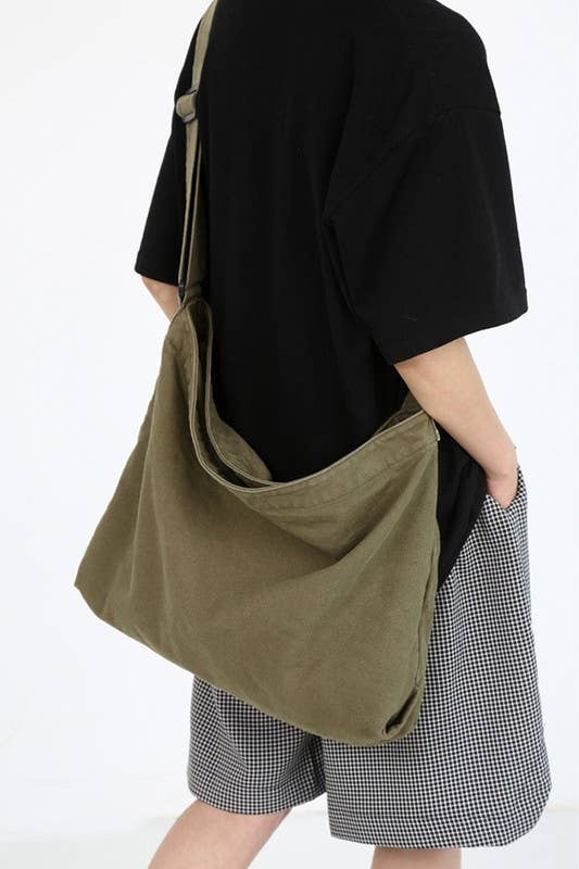 Canvas Crossbody Shoulder Bag