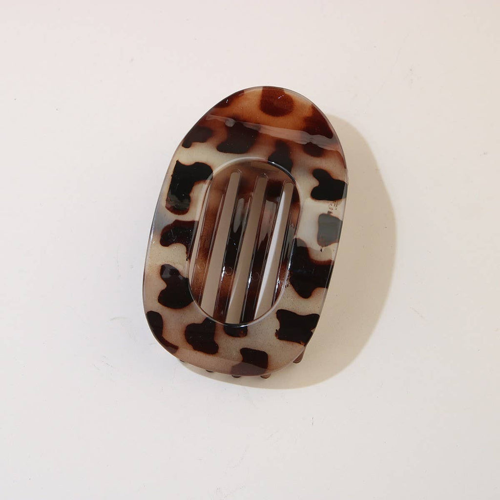 Oval Matte Hair Claw Clip — Strong Grip