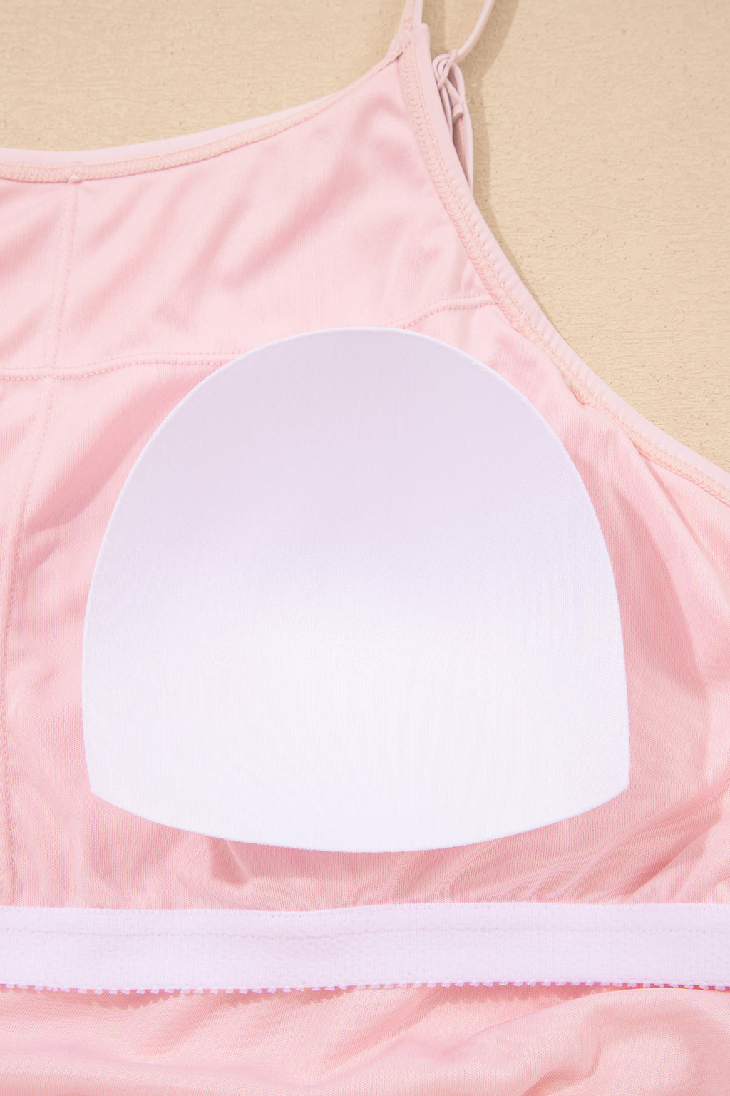 Pink Plus Size Built-in Shorts Sleeveless Dress With Short Two Piece Set