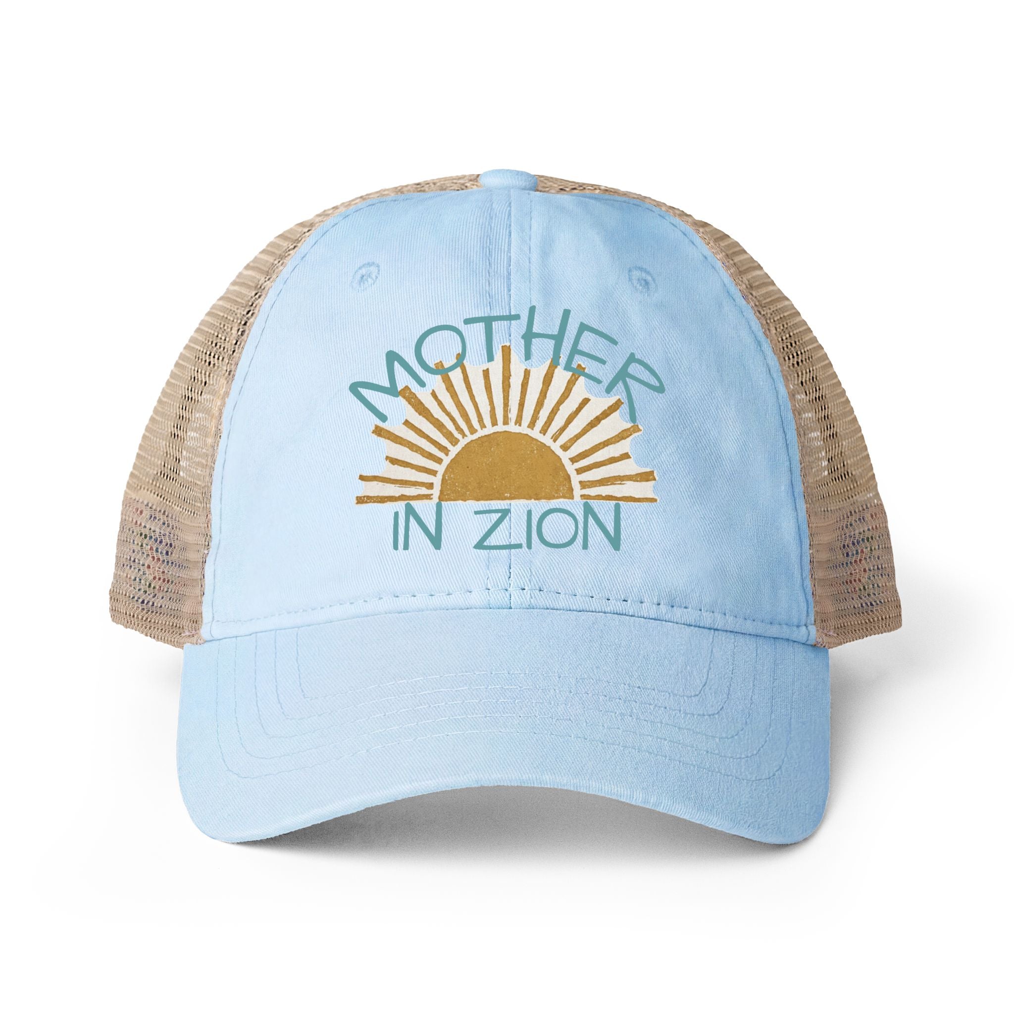 Mother in Zion Women's Washed Mesh-Back Cap