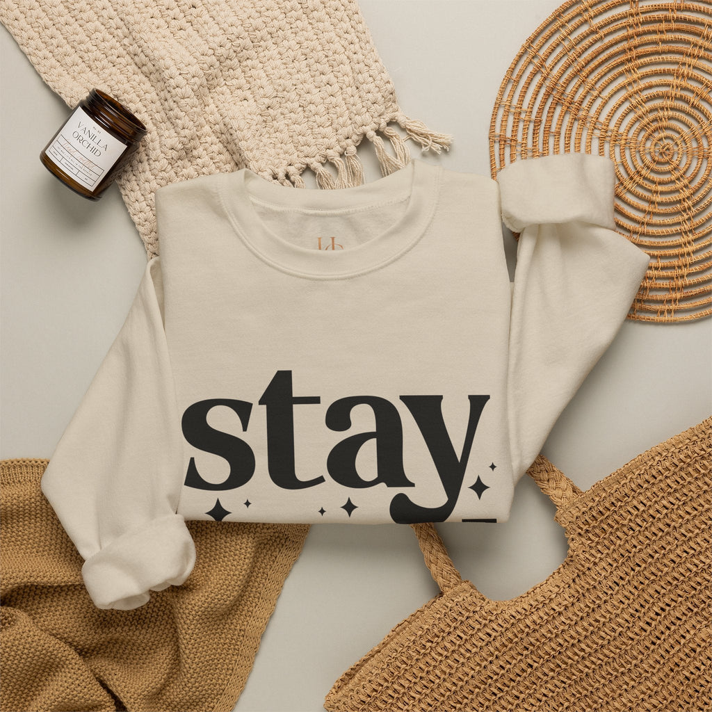 Stay Wild Graphic Unisex Crewneck Sweatshirt