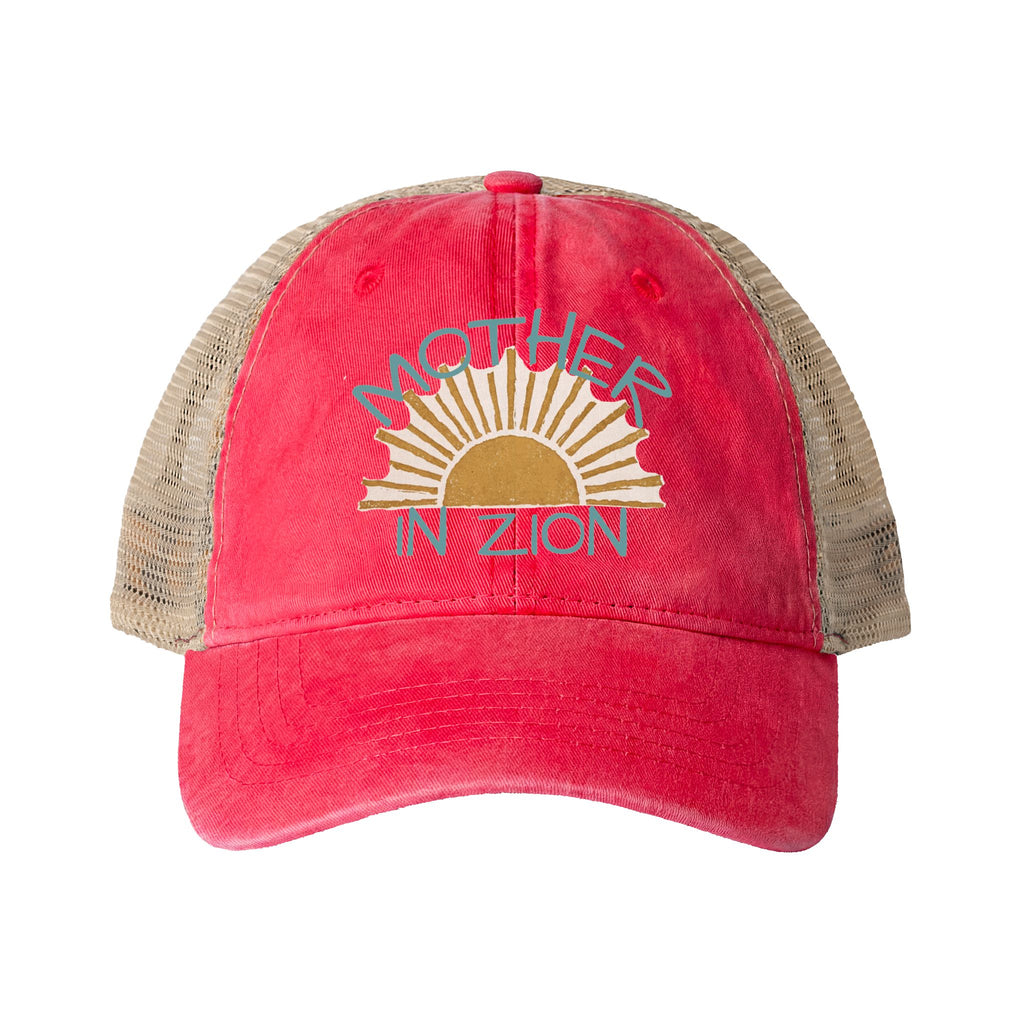 Mother in Zion Women's Washed Mesh-Back Cap