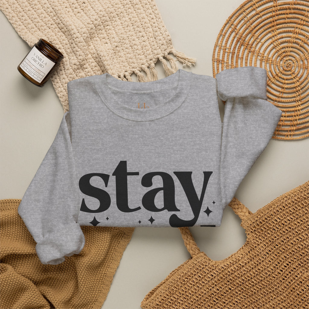 Stay Wild Graphic Unisex Crewneck Sweatshirt