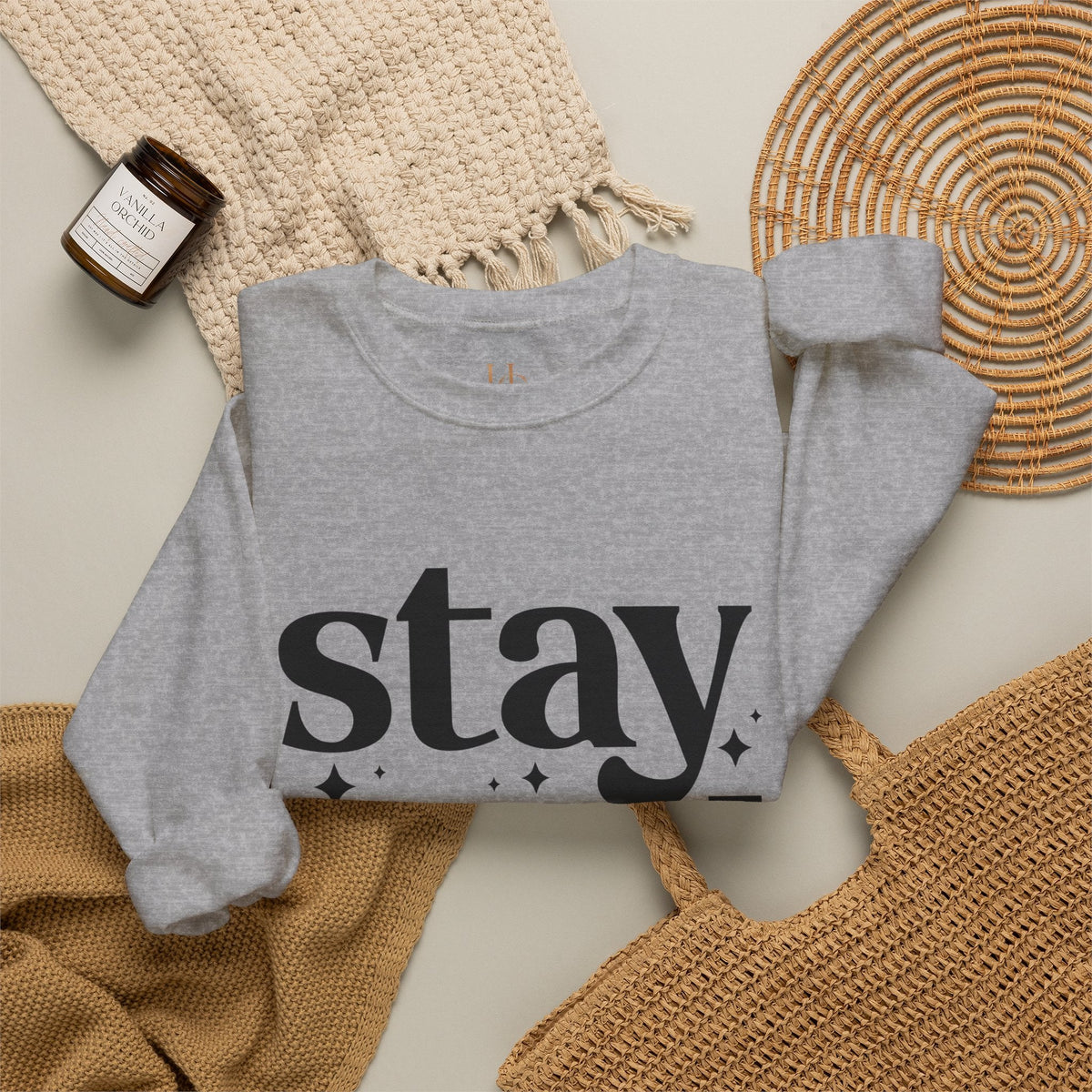 Stay Wild Graphic Unisex Crewneck Sweatshirt
