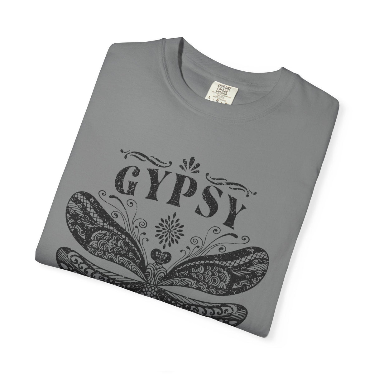Gypsy Soul Dragonfly Garment-Dyed Cotton Graphic Tee
