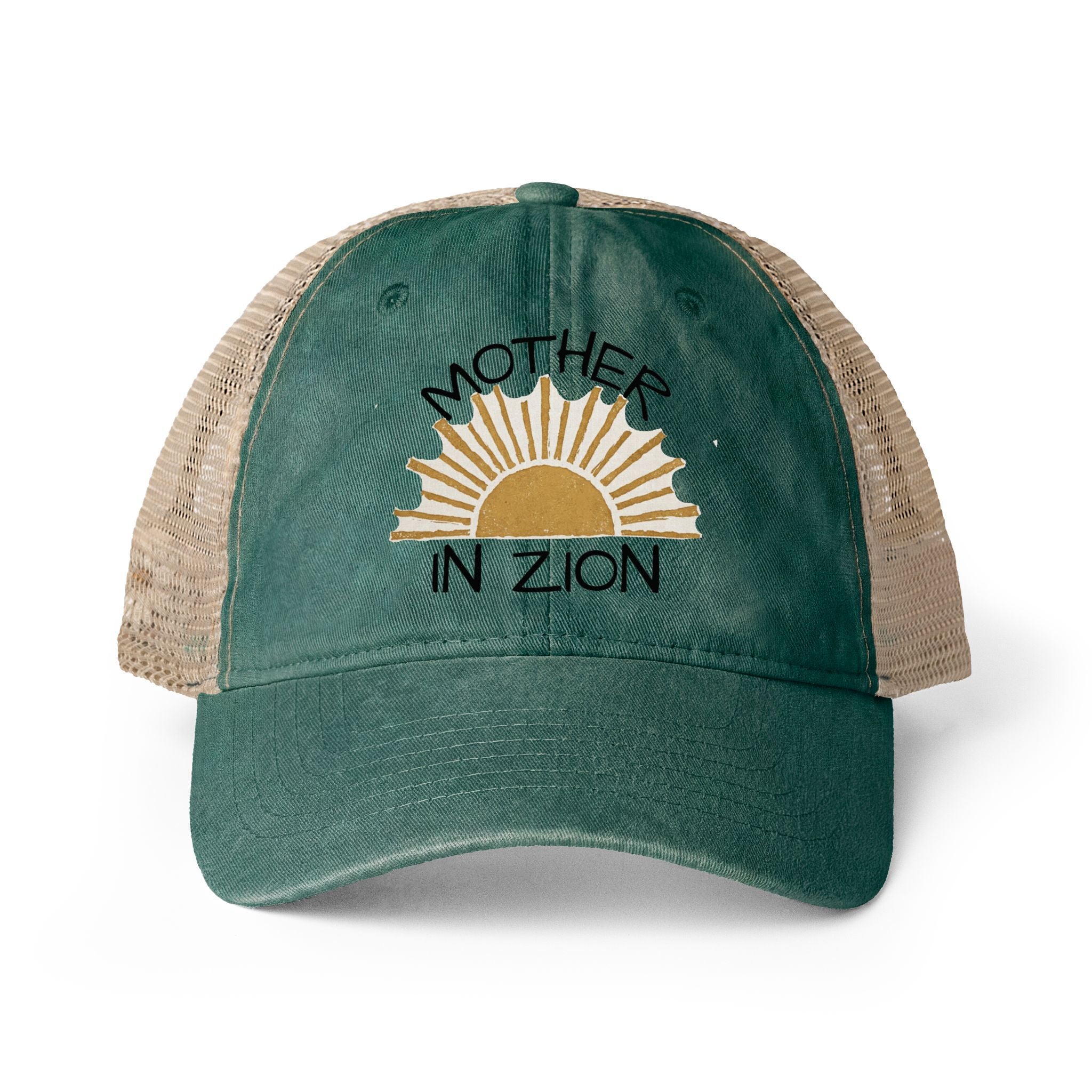 Mother in Zion Women's Washed Mesh-Back Cap