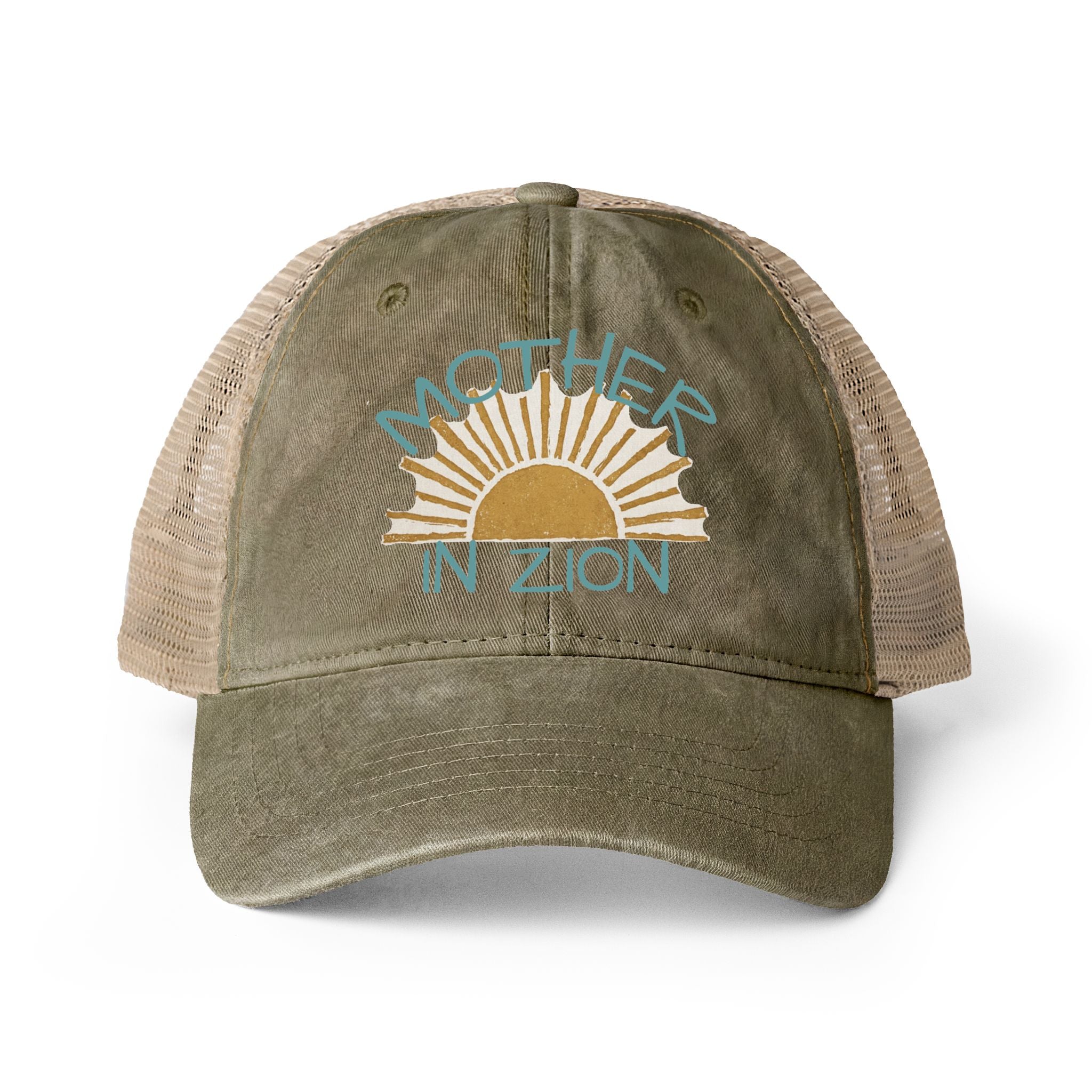 Mother in Zion Women's Washed Mesh-Back Cap
