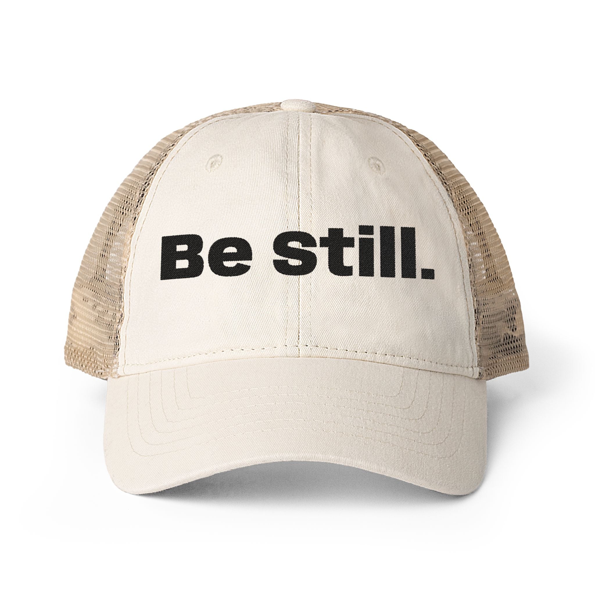 Be Still. Women's Washed Mesh-Back Cap