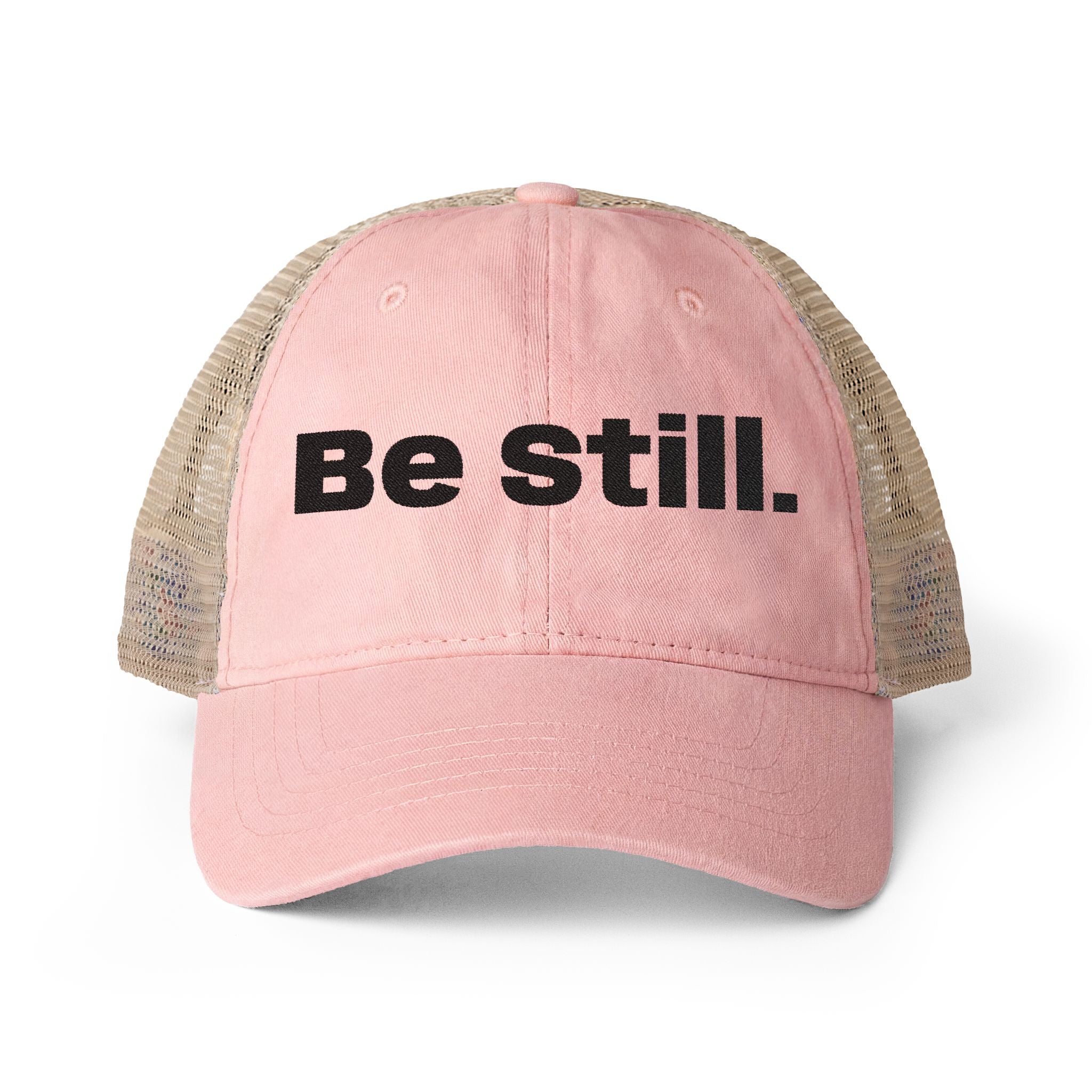 Be Still. Women's Washed Mesh-Back Cap