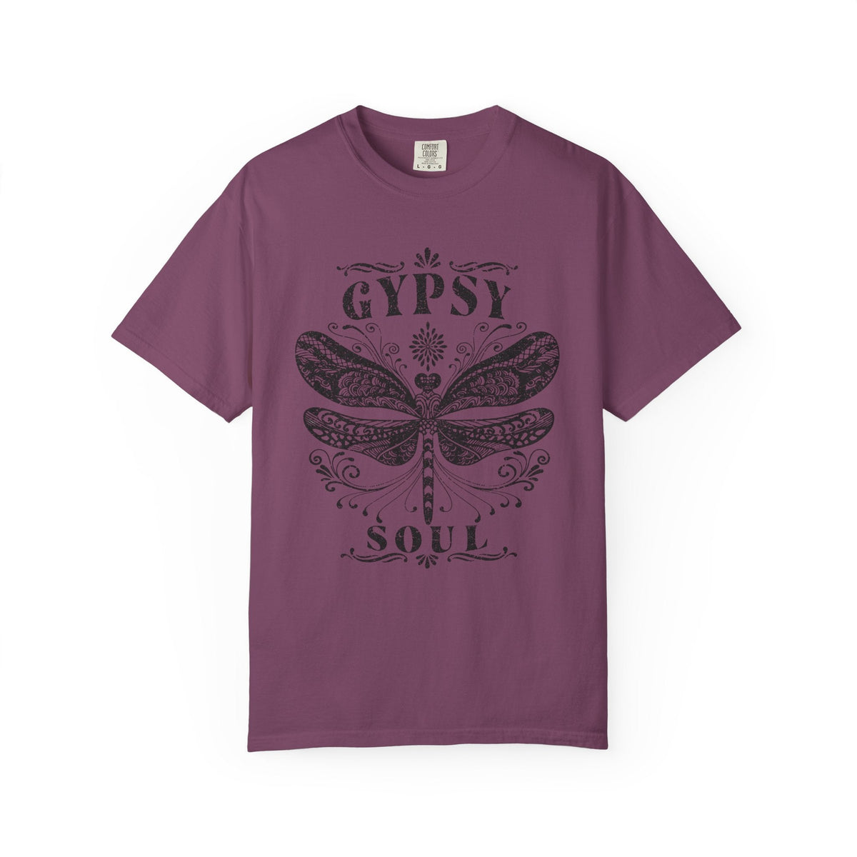 Gypsy Soul Dragonfly Garment-Dyed Cotton Graphic Tee