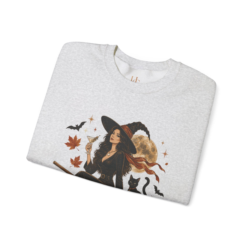 Midnight Martini Witch Graphic Unisex Crewneck Sweatshirt
