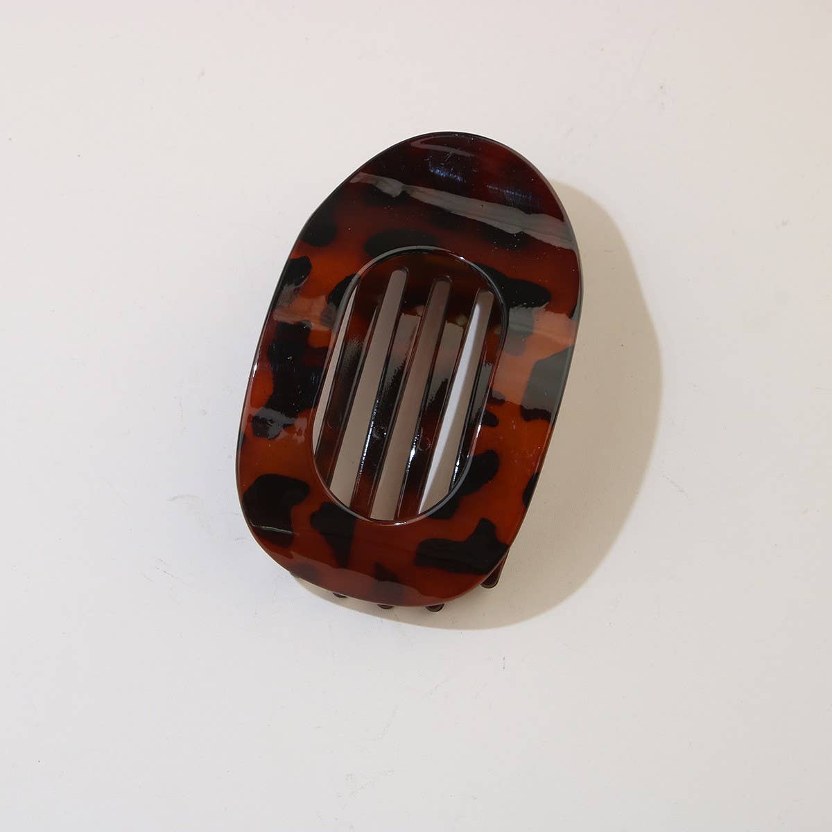 Oval Matte Hair Claw Clip — Strong Grip