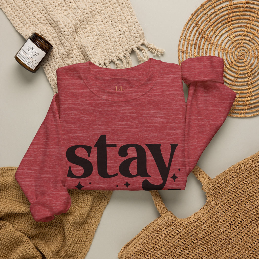 Stay Wild Graphic Unisex Crewneck Sweatshirt