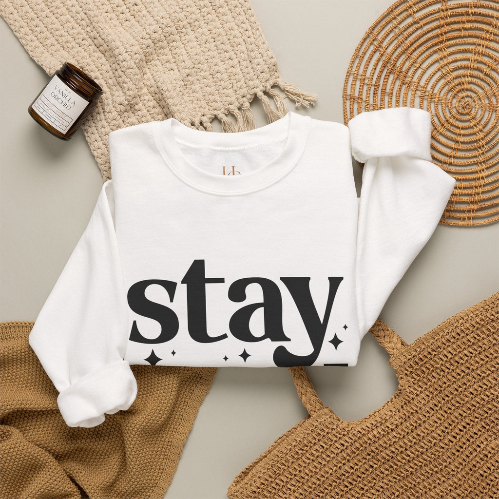 Stay Wild Graphic Unisex Crewneck Sweatshirt