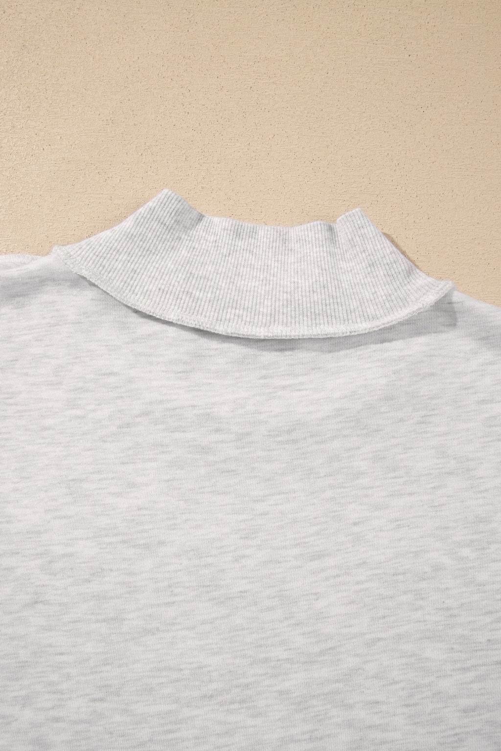 Light Grey FAITH Polka-Dot High-Neck Sweatshirt