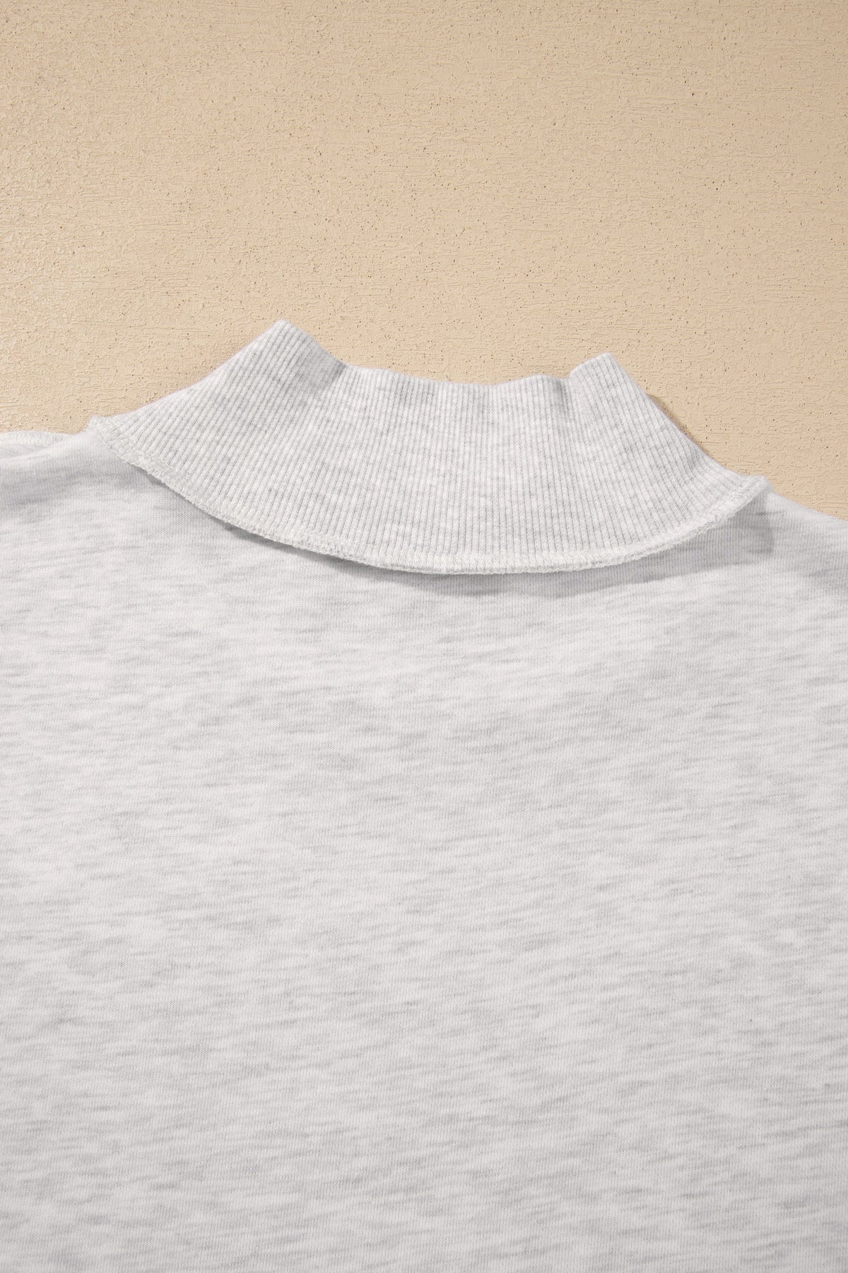 Light Grey FAITH Polka-Dot High-Neck Sweatshirt
