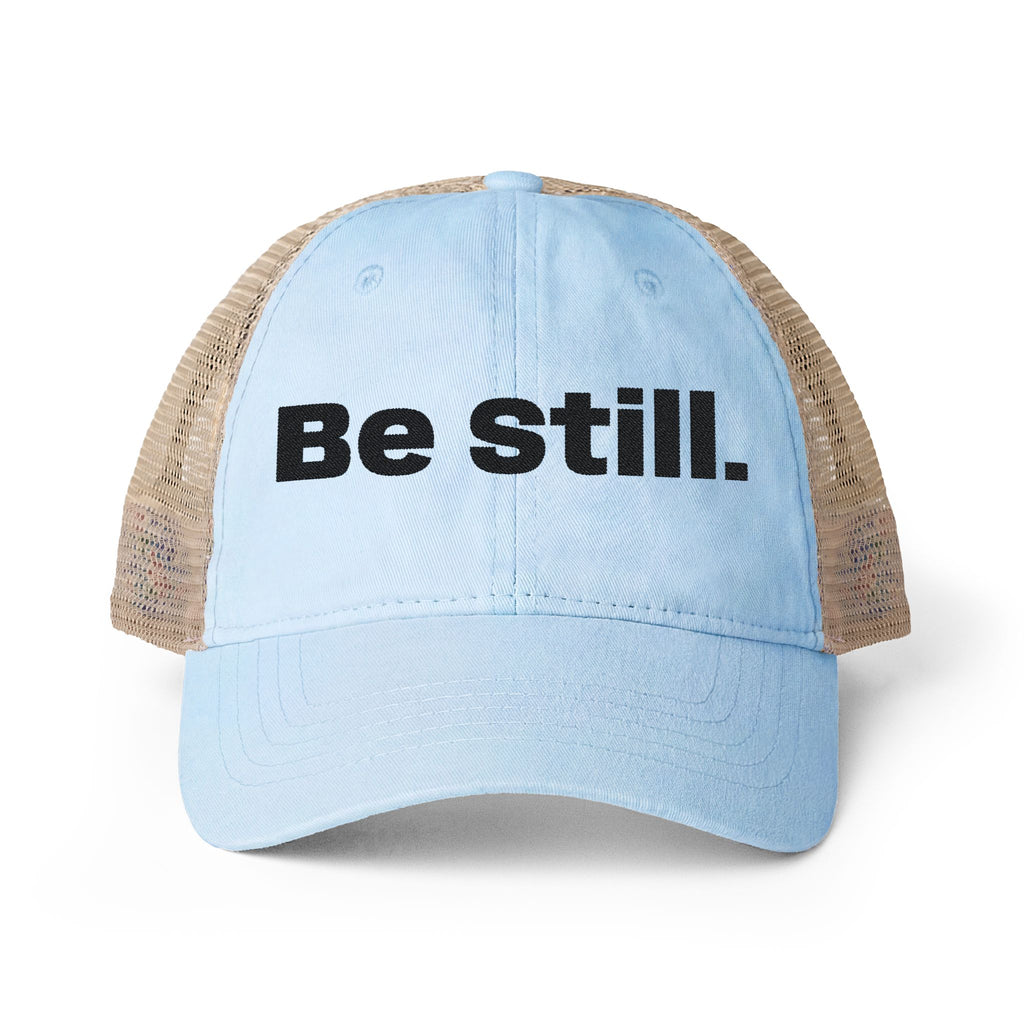 Be Still. Women's Washed Mesh-Back Cap