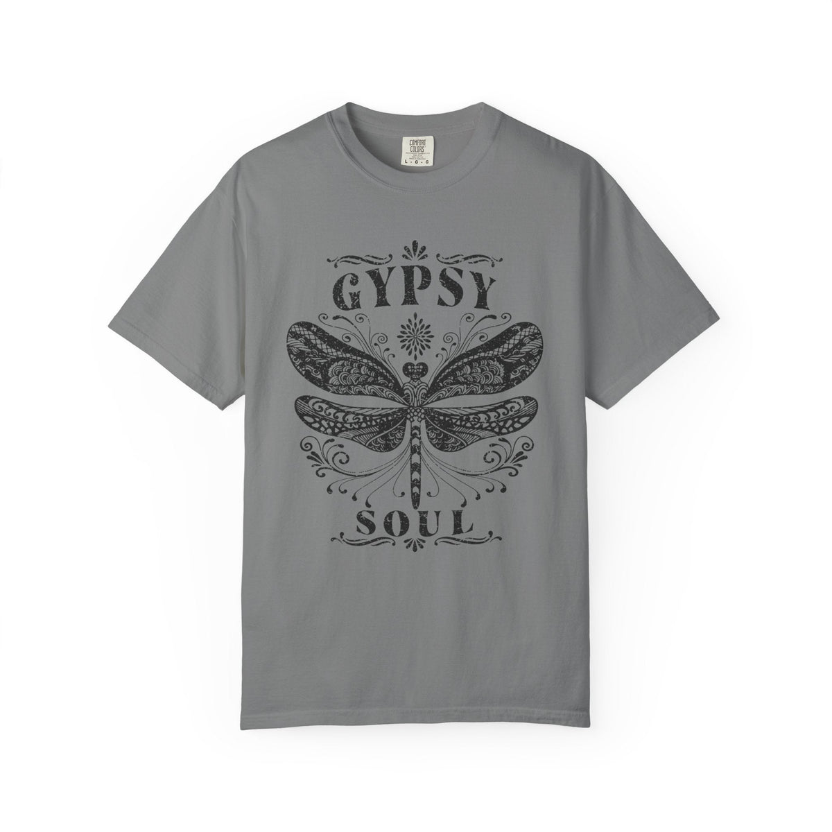Gypsy Soul Dragonfly Garment-Dyed Cotton Graphic Tee