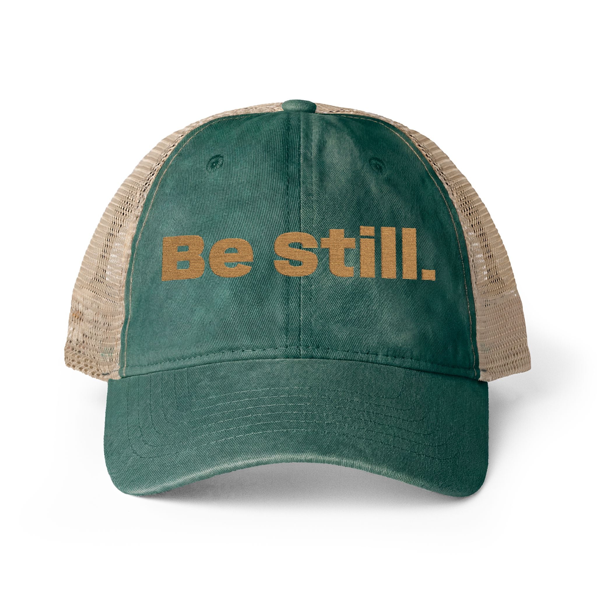 Be Still. Women's Washed Mesh-Back Cap