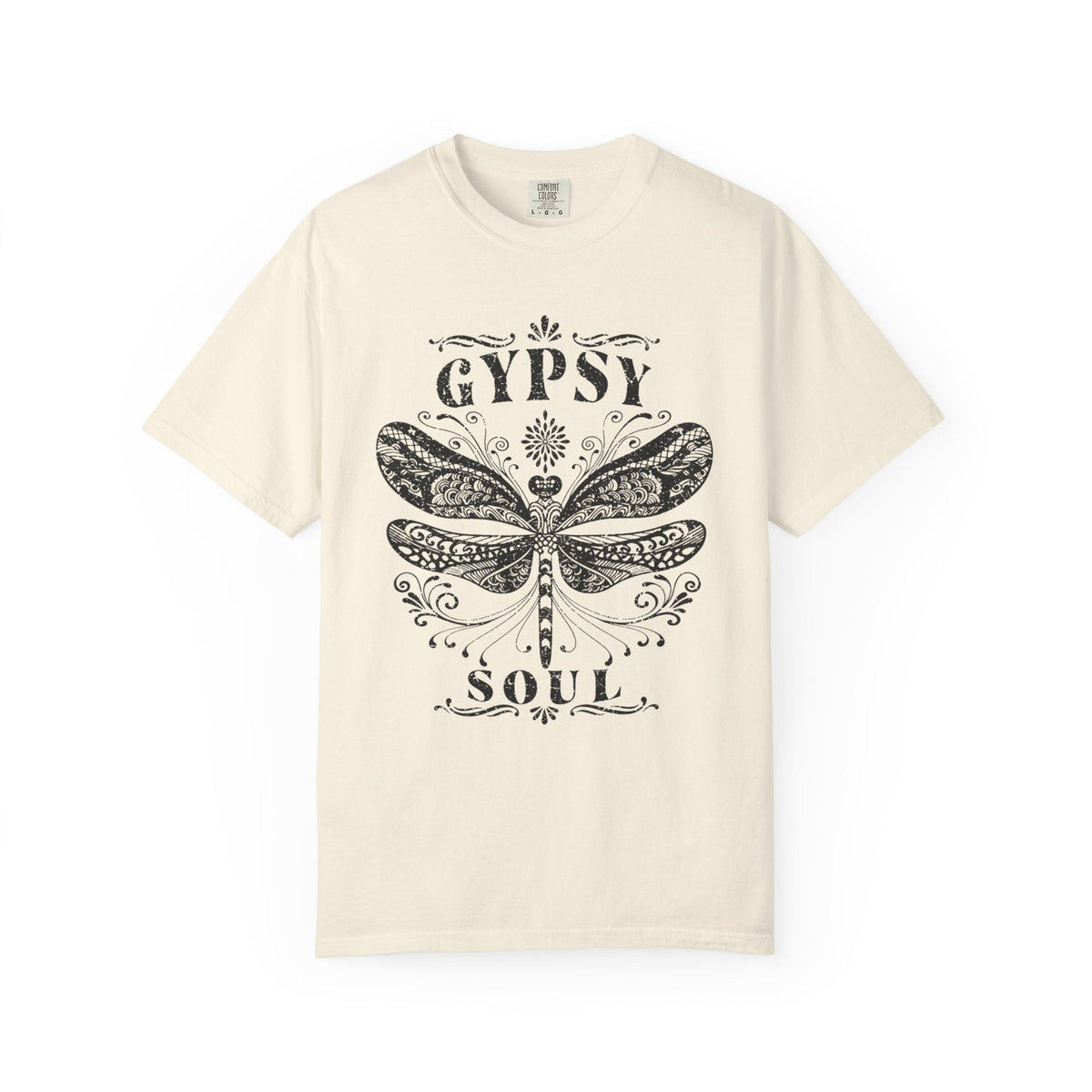 Gypsy Soul Dragonfly Garment-Dyed Cotton Graphic Tee