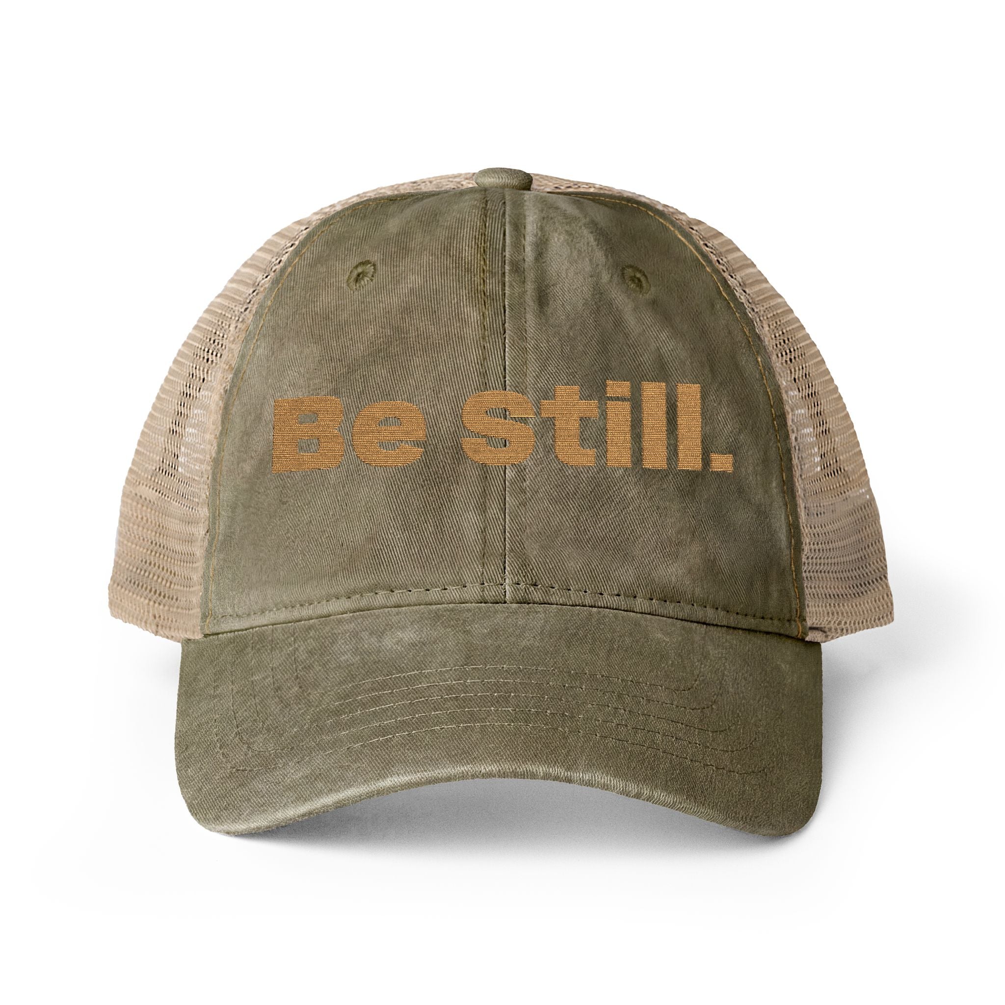 Be Still. Women's Washed Mesh-Back Cap