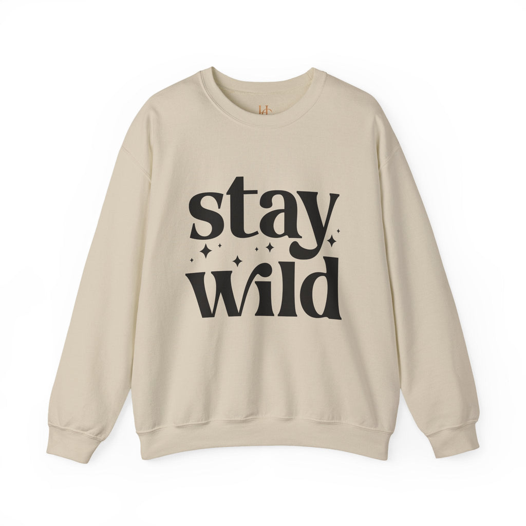Stay Wild Graphic Unisex Crewneck Sweatshirt