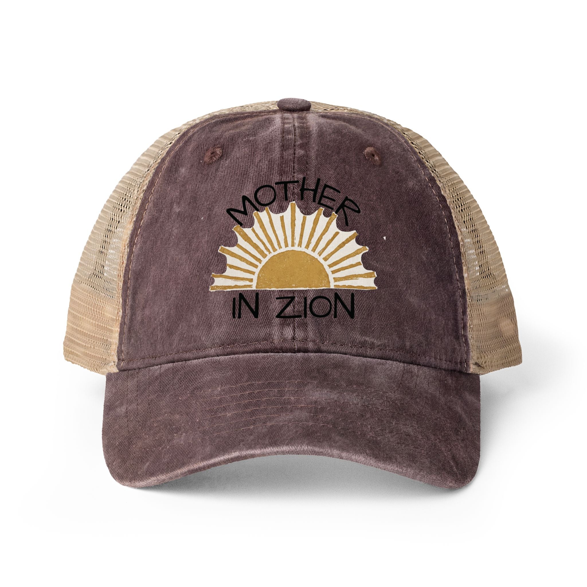 Mother in Zion Women's Washed Mesh-Back Cap