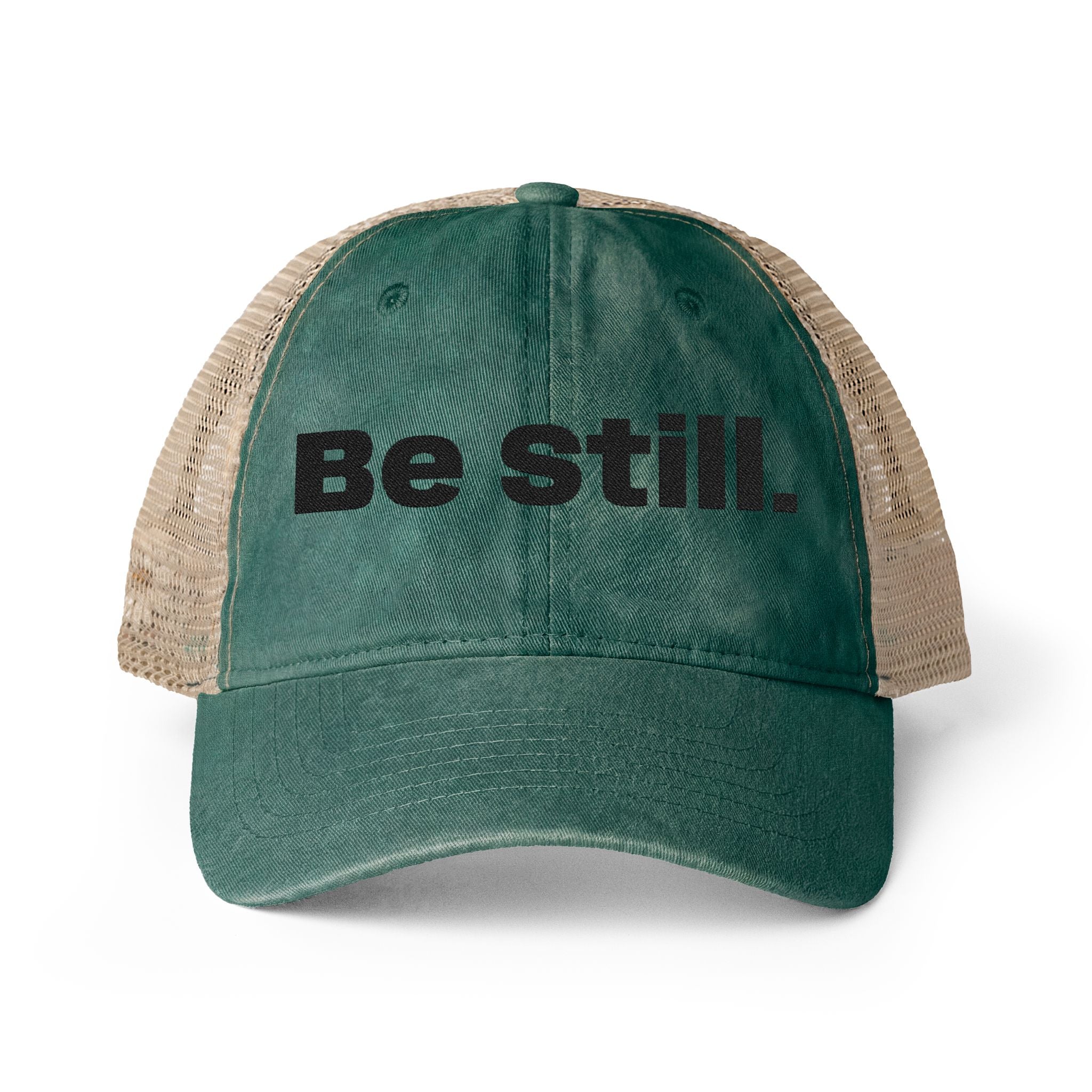 Be Still. Women's Washed Mesh-Back Cap