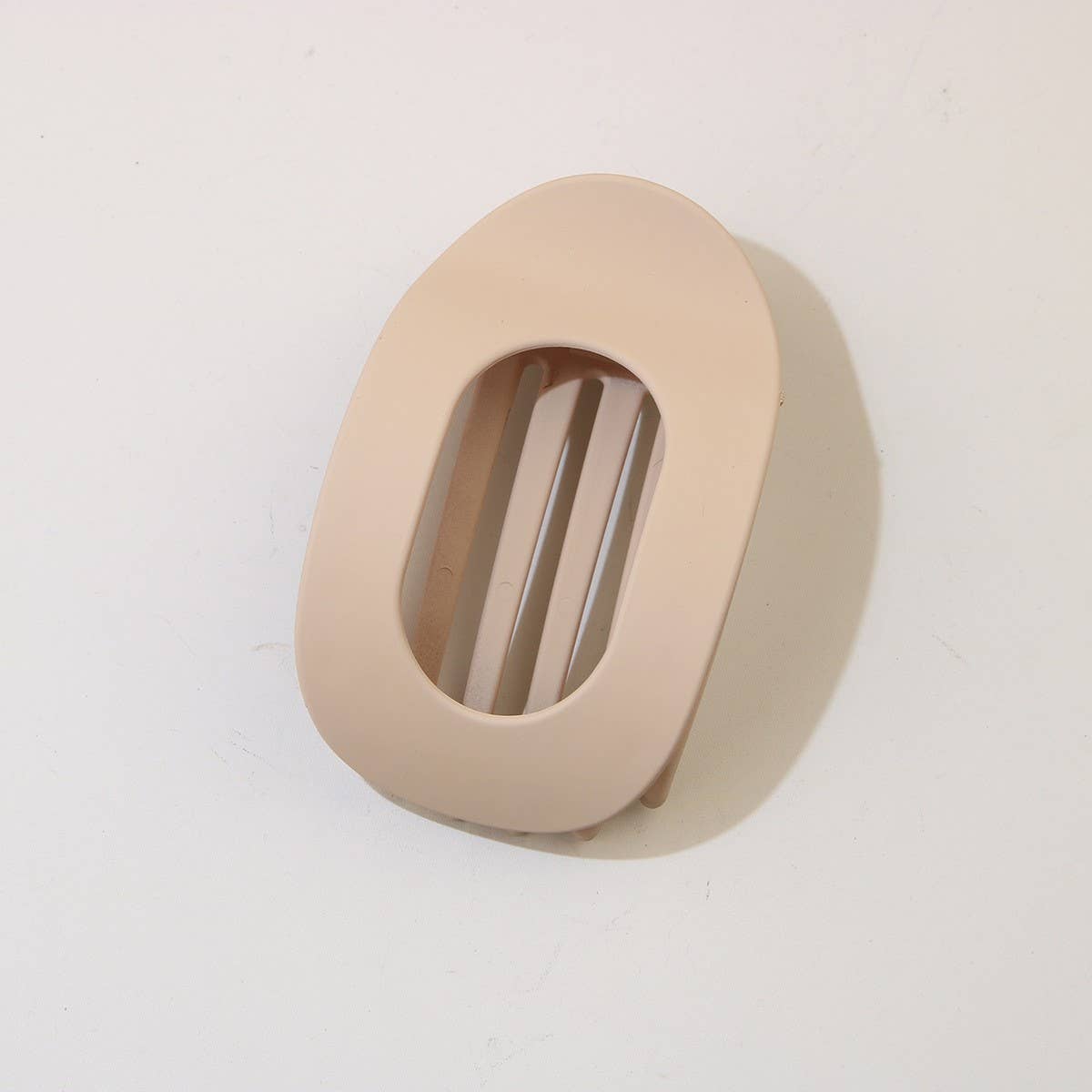 Oval Matte Hair Claw Clip — Strong Grip
