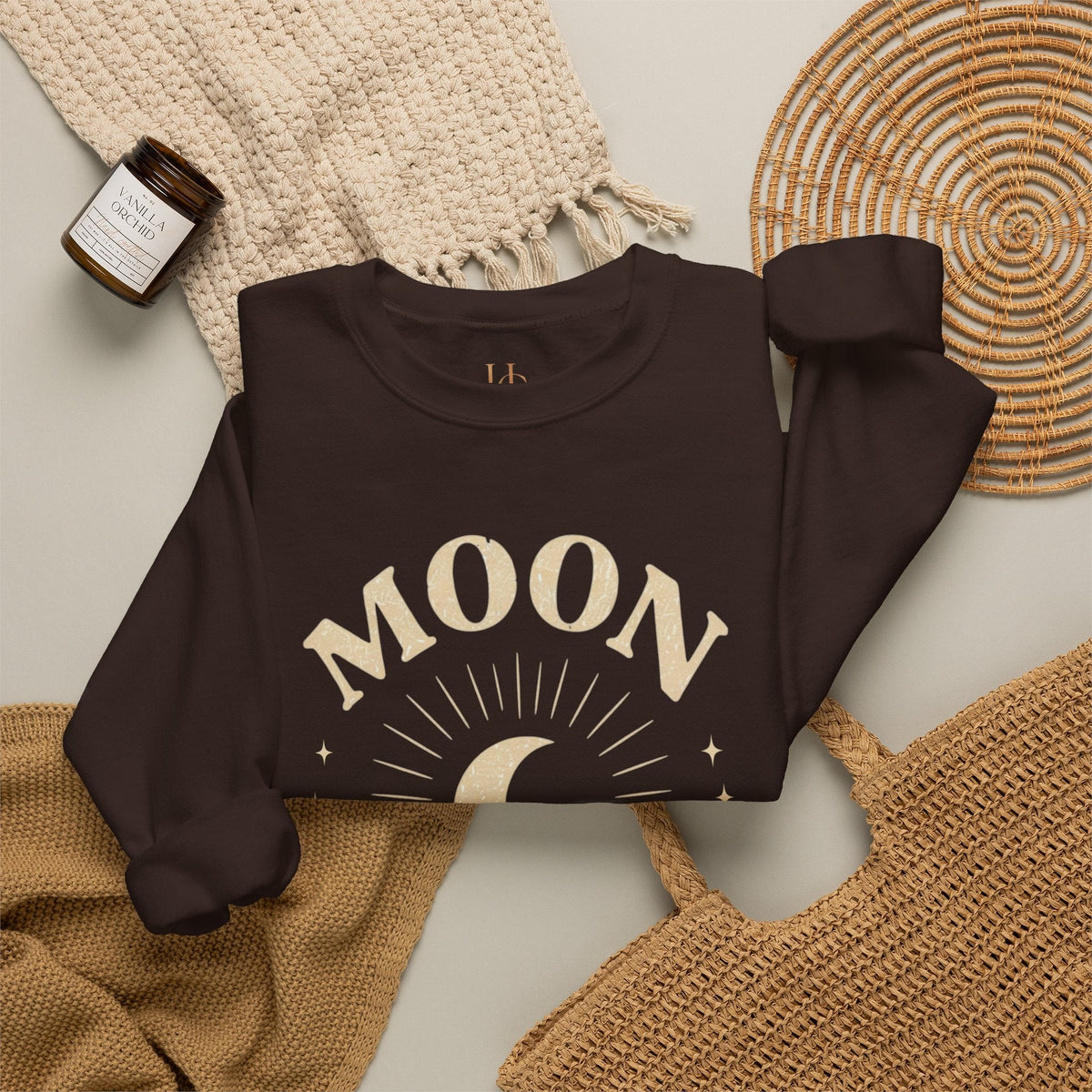Moon Tribe Celestial Graphic Unisex Crewneck Sweatshirt
