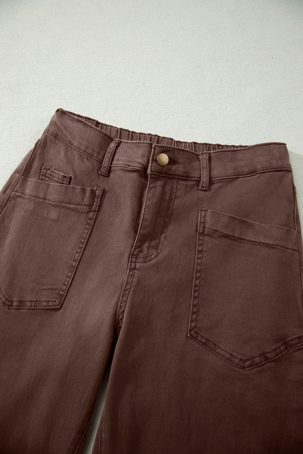 Mid-Rise Square-Pocket Ankle-Length Barrel Jeans