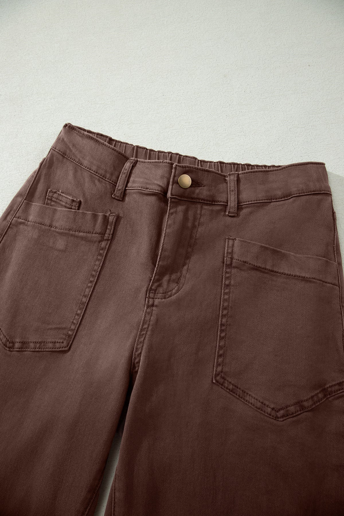 Mid-Rise Square-Pocket Ankle-Length Barrel Jeans