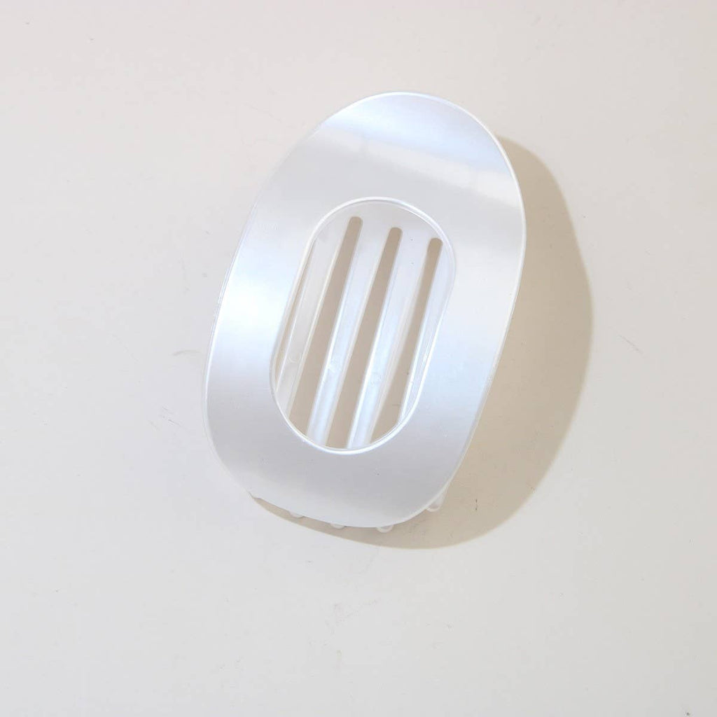Oval Matte Hair Claw Clip — Strong Grip