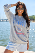 Lake Weekends Light Grey Graphic Sweatshirt