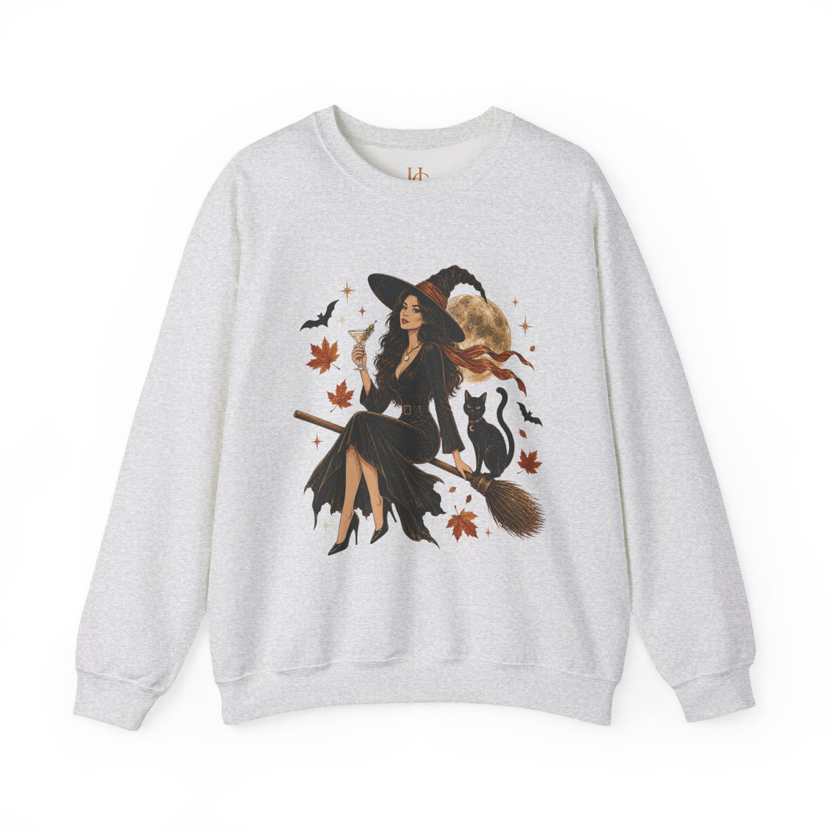 Midnight Martini Witch Graphic Unisex Crewneck Sweatshirt