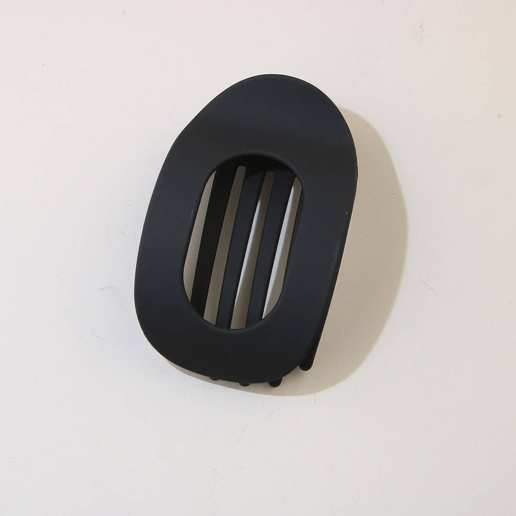 Oval Matte Hair Claw Clip — Strong Grip