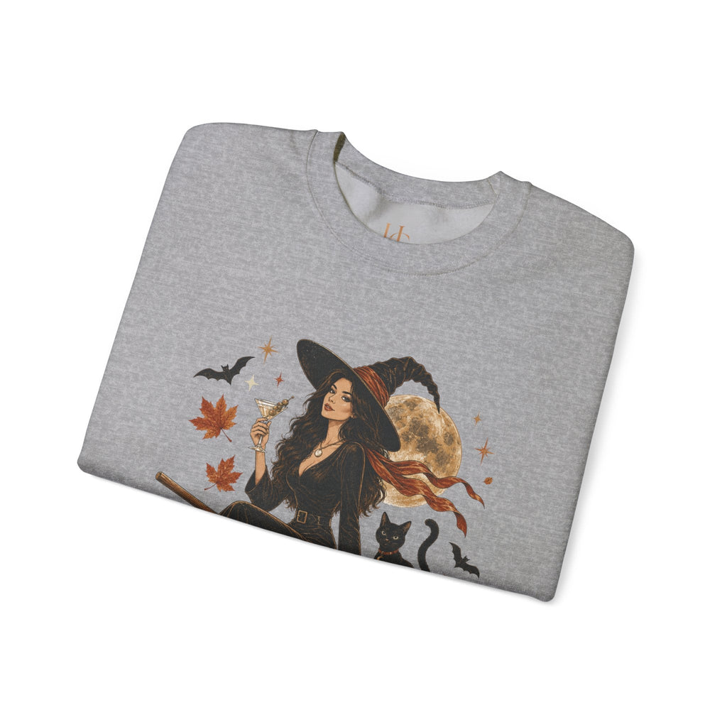 Midnight Martini Witch Graphic Unisex Crewneck Sweatshirt