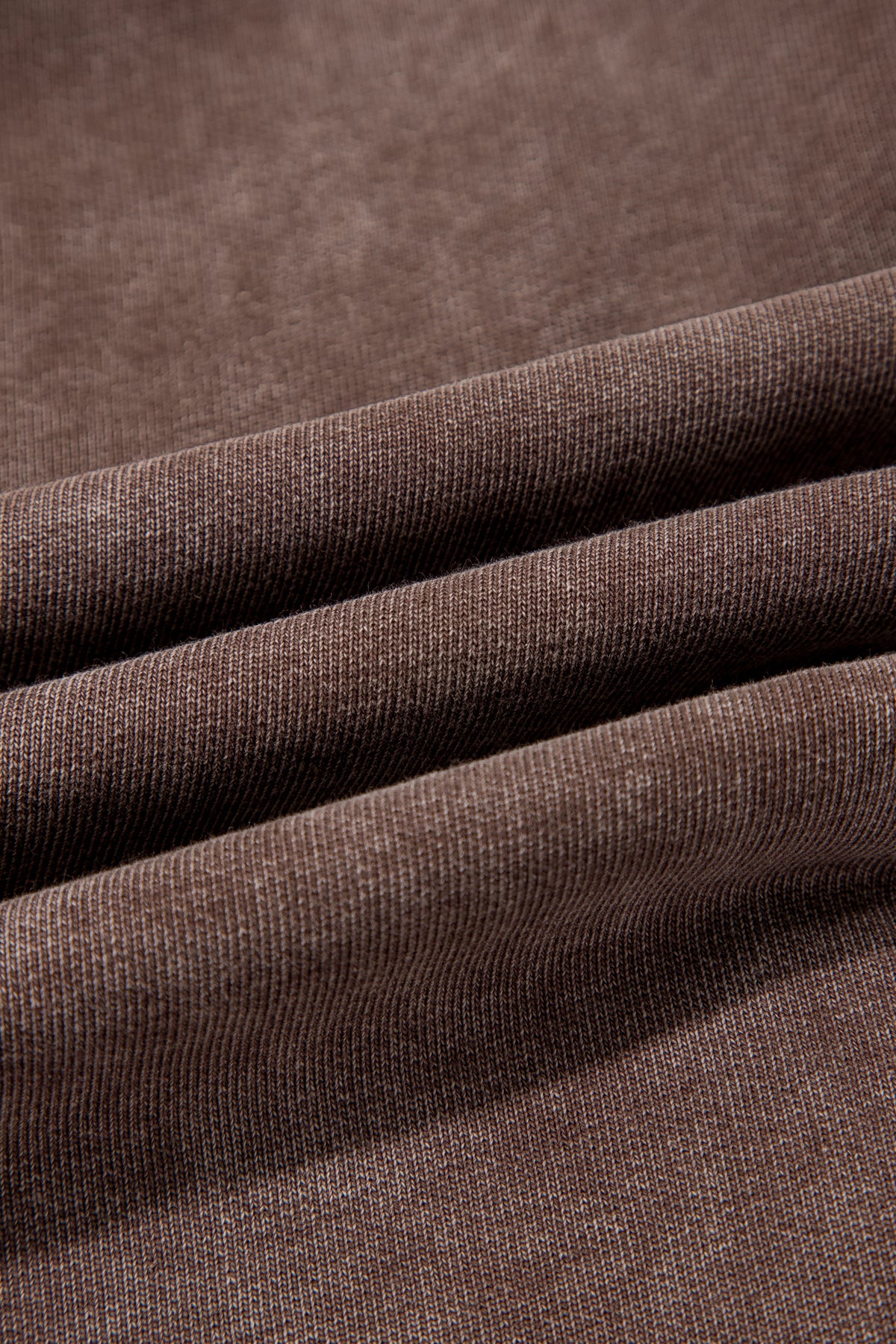 Coffee Mineral-Wash Cotton Barrel Pants with Pockets