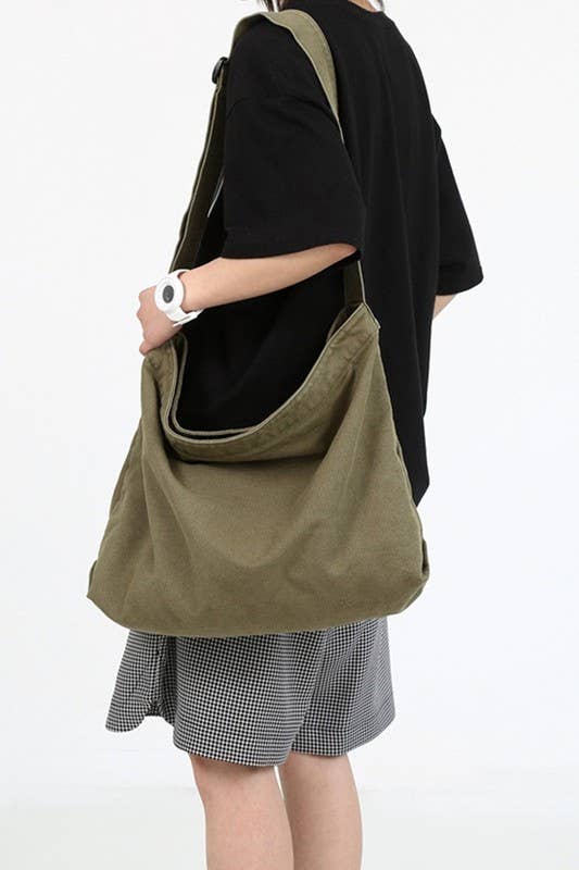Canvas Crossbody Shoulder Bag
