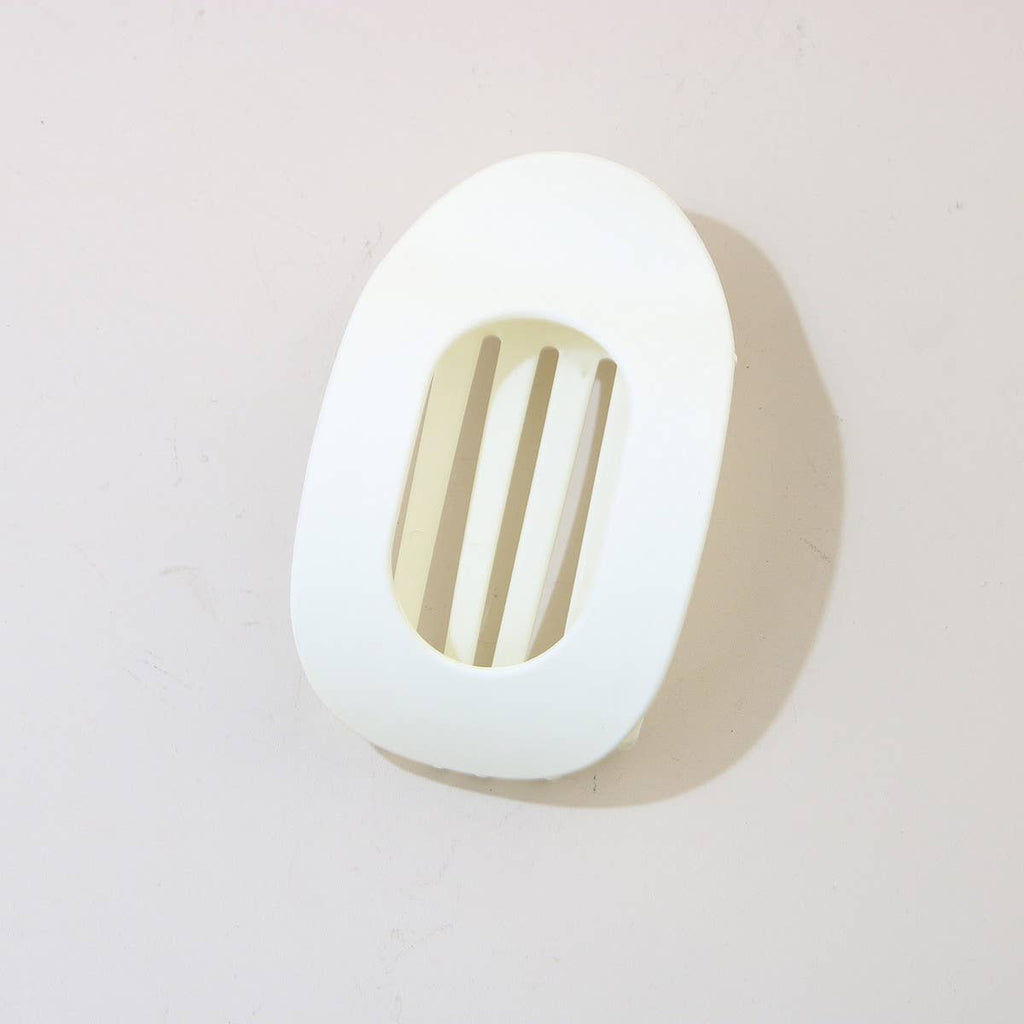 Oval Matte Hair Claw Clip — Strong Grip