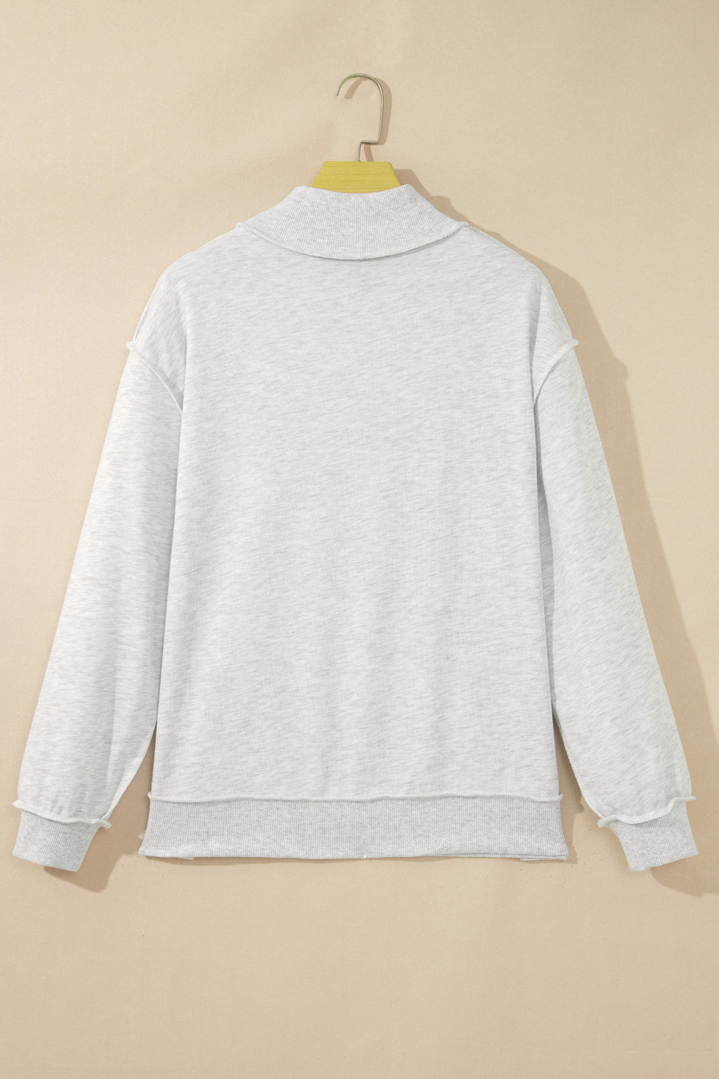 Light Grey FAITH Polka-Dot High-Neck Sweatshirt