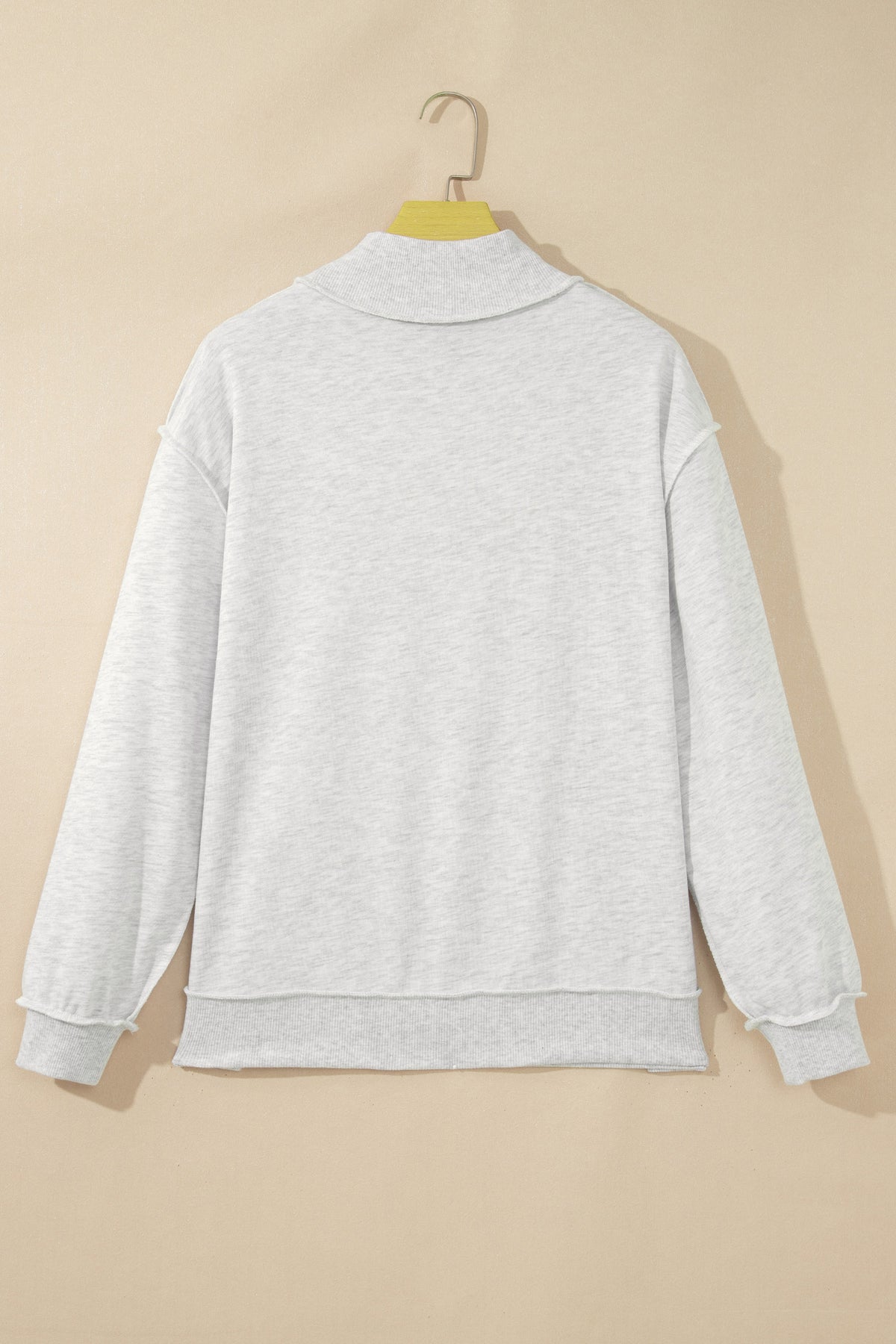 Light Grey FAITH Polka-Dot High-Neck Sweatshirt
