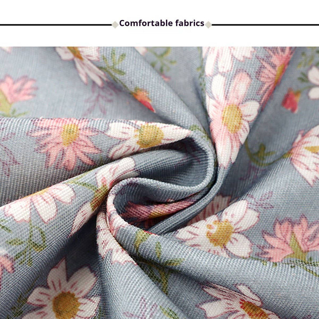 Floral Cotton Apron for Women with Adjustable Straps